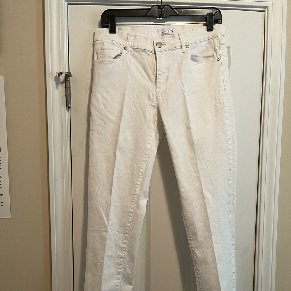 LOFT Women's Modern slim Jeans in White